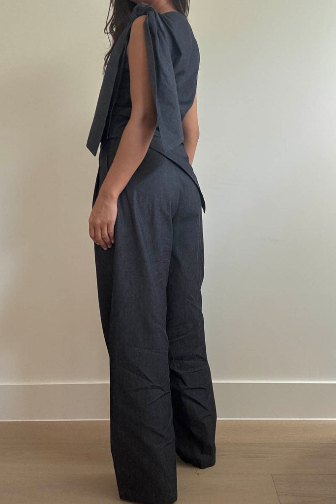 Wide Leg Cotton Pants - D2812