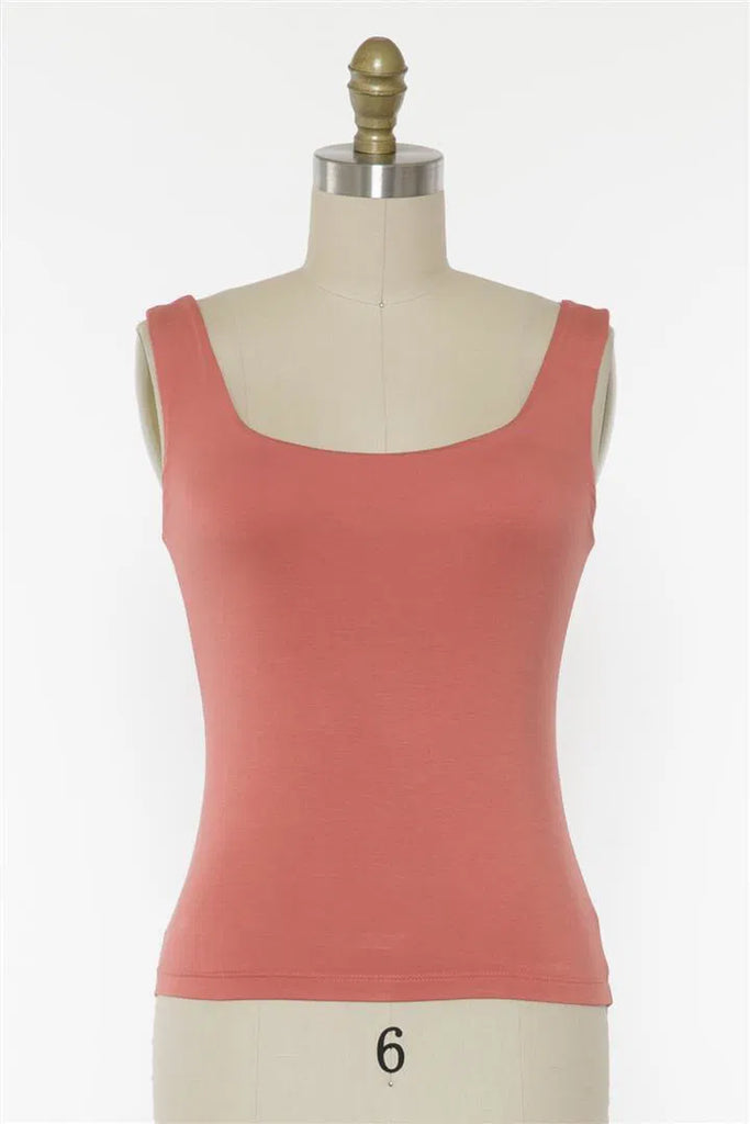 Square Neck Tank - D2658