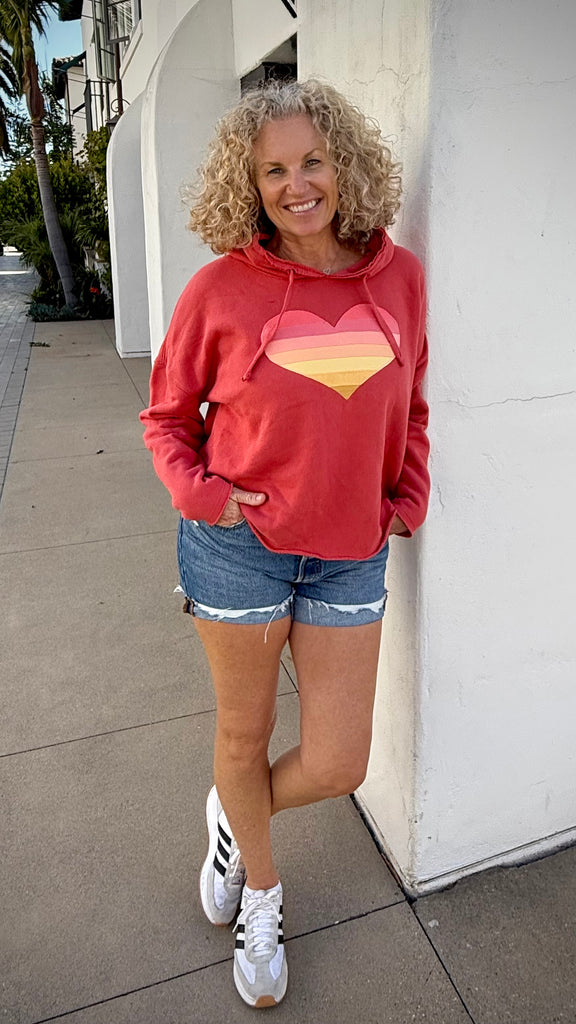 Malibu Heart Hoodie - Oversized