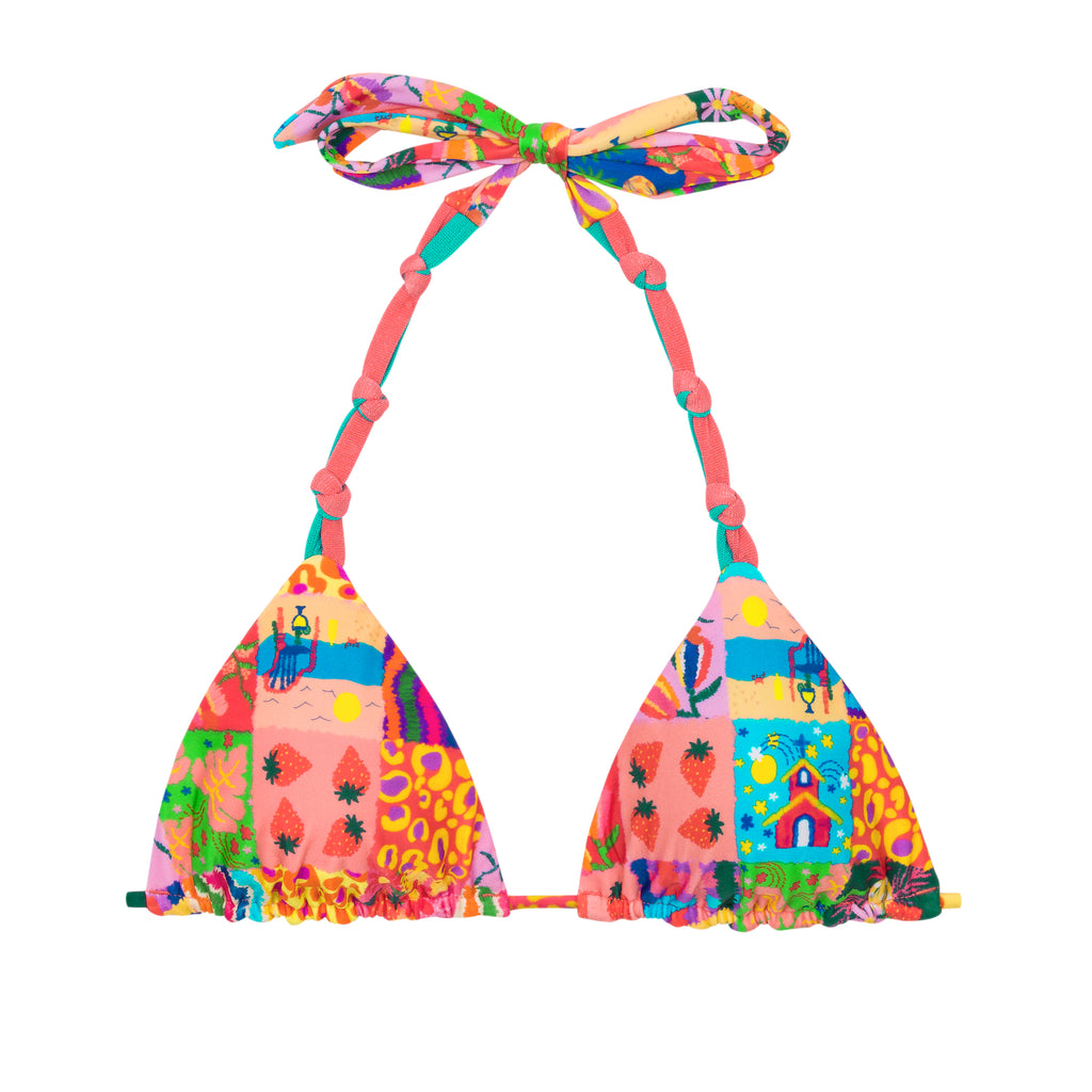 T228 - Knotted Reversible Triangle Top