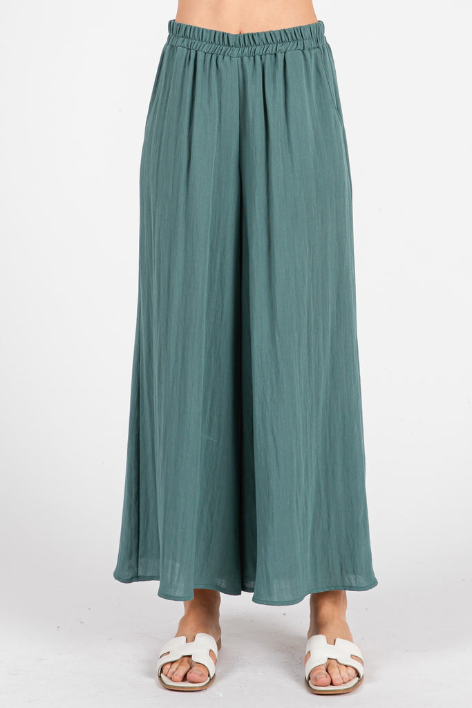 Pull On Flowy Pants -D2758