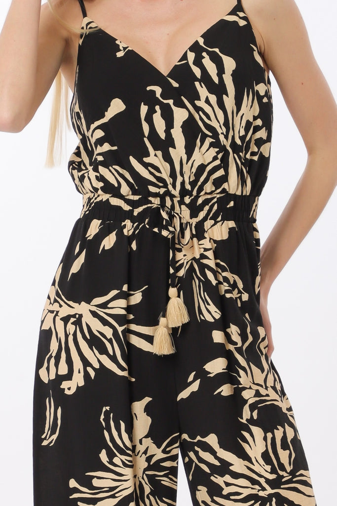 Elastic Waist Jumpsuit - D2788