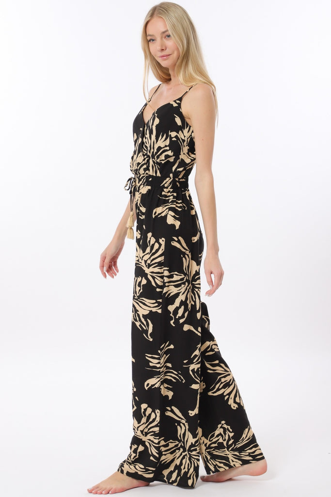 Elastic Waist Jumpsuit - D2788