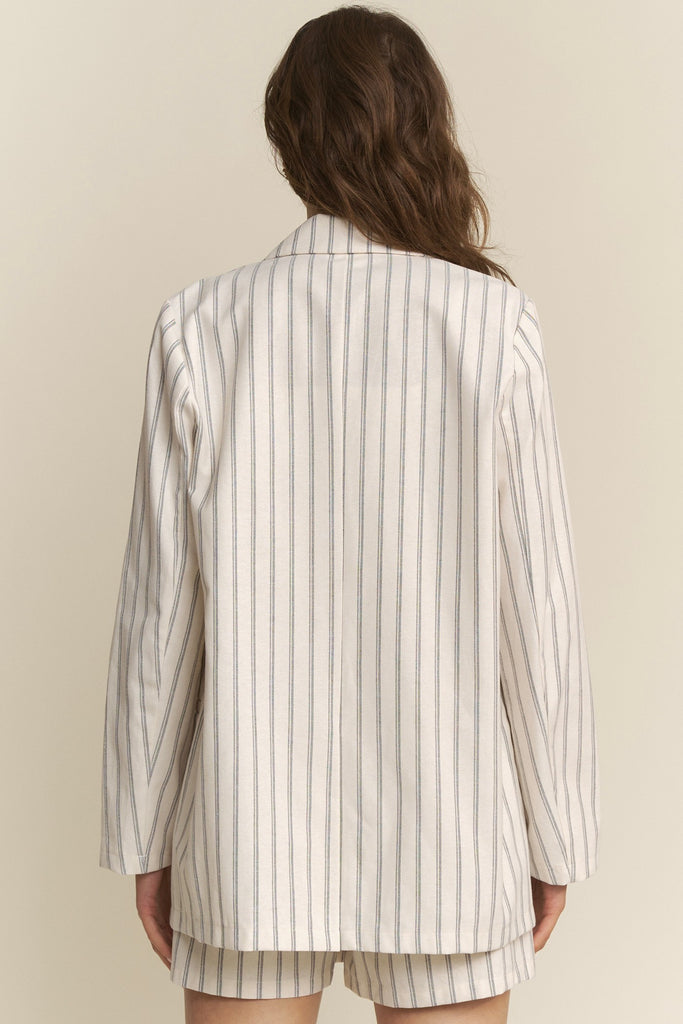 Stripe Suit Jacket - D2814