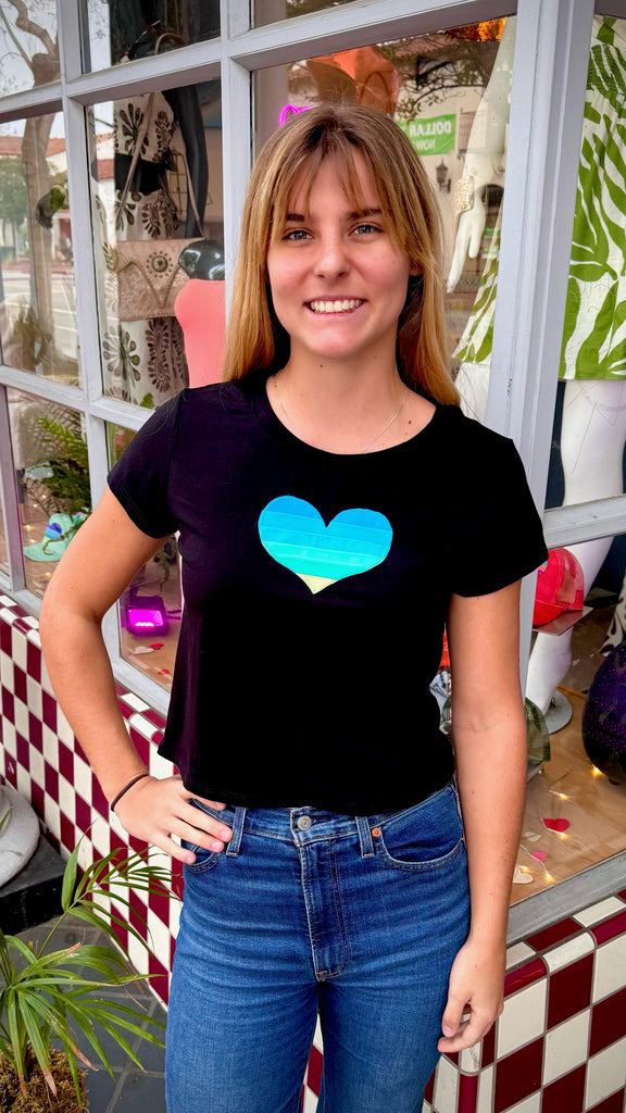 Heart Top - Black
