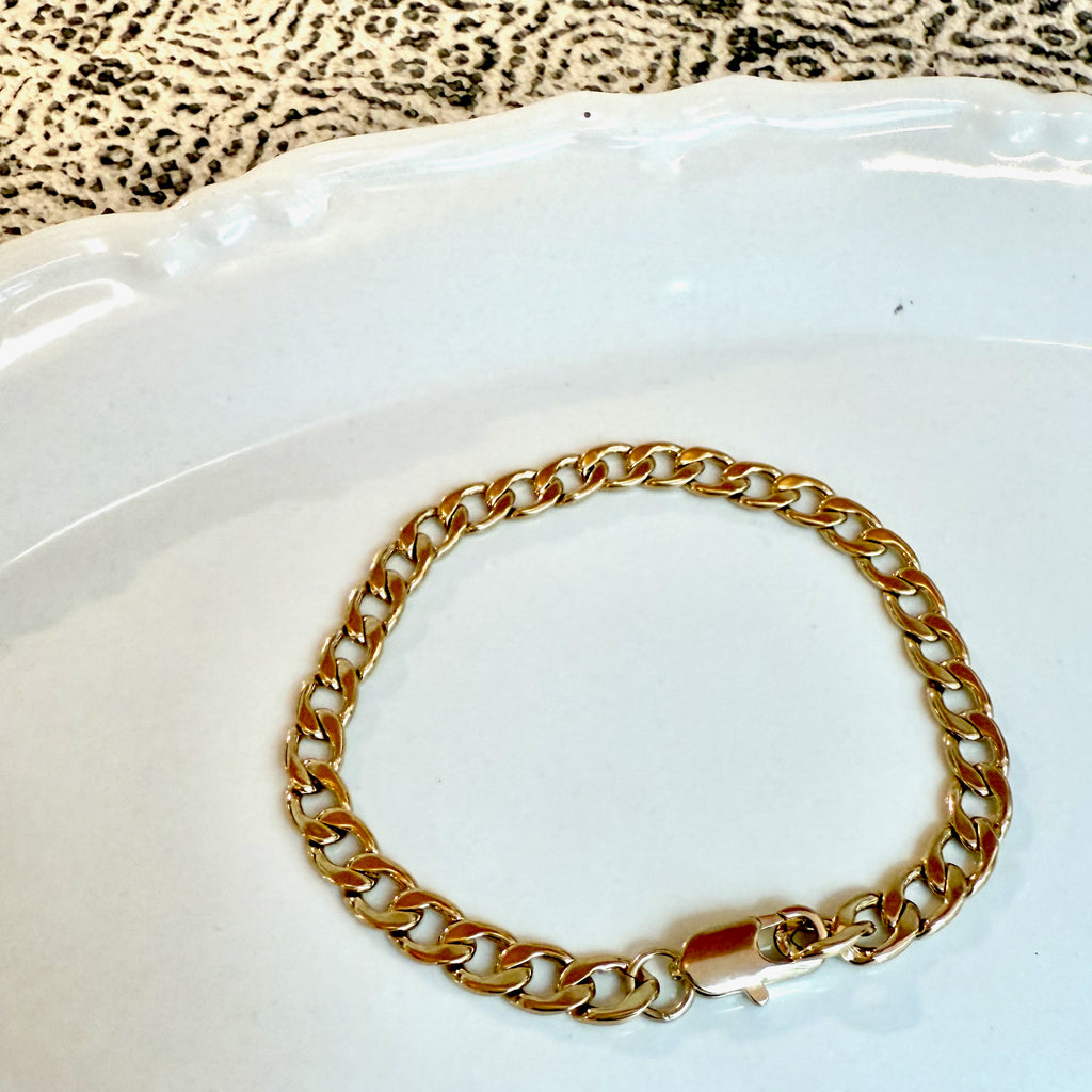 #BR132 - Gold Chain Bracelet
