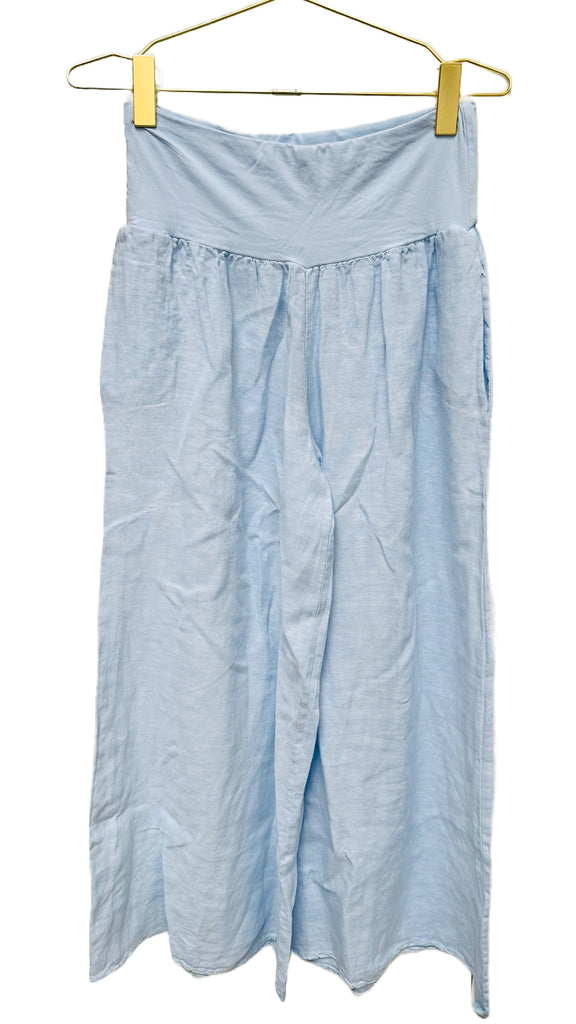 Linen Flowy Pants - D2553