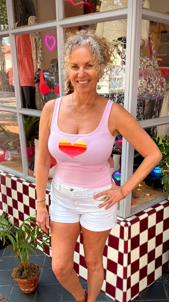 Heart Tank - Pink - Classic Fit