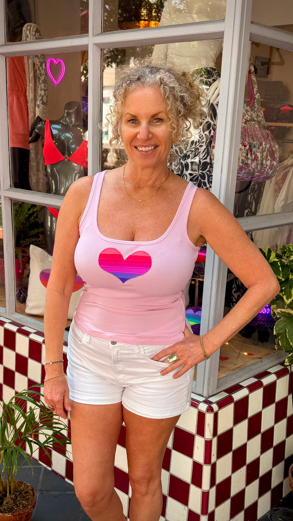 Heart Tank - Pink - Classic Fit