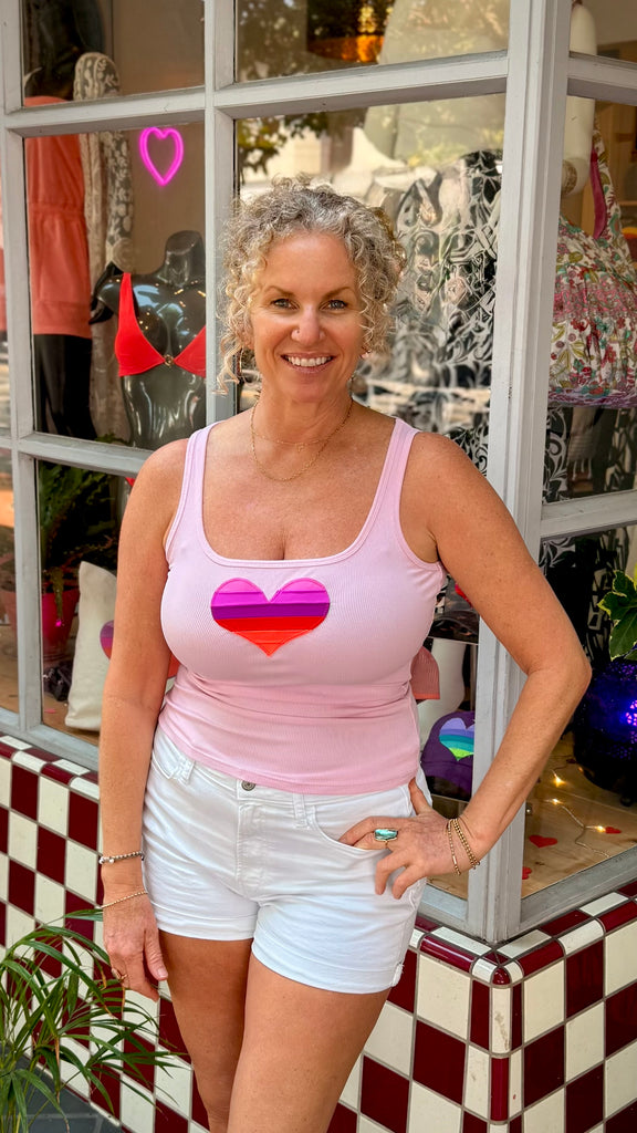 Heart Tank - Pink - Classic Fit