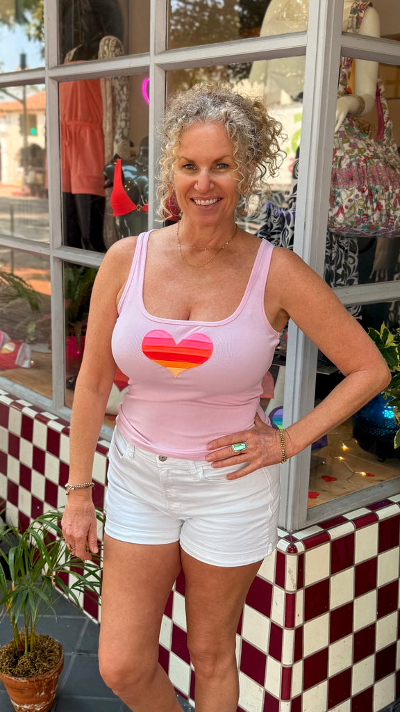 Heart Tank - Pink - Classic Fit