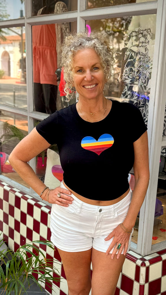 Heart Top - Black