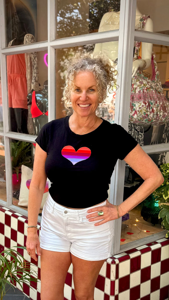 Heart Top - Black