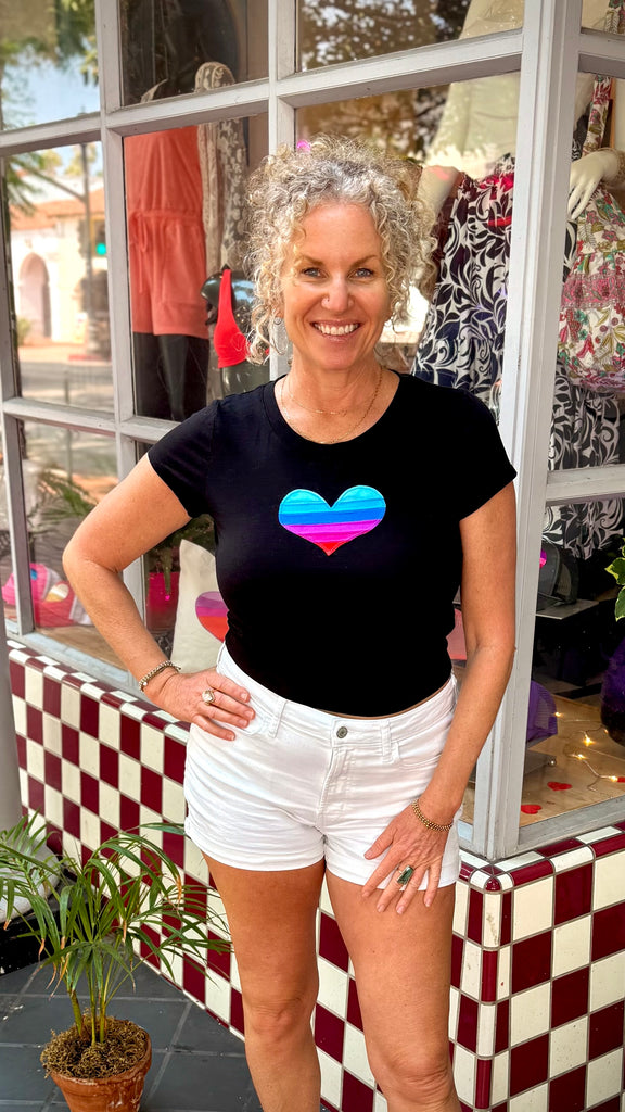 Heart Top - Black
