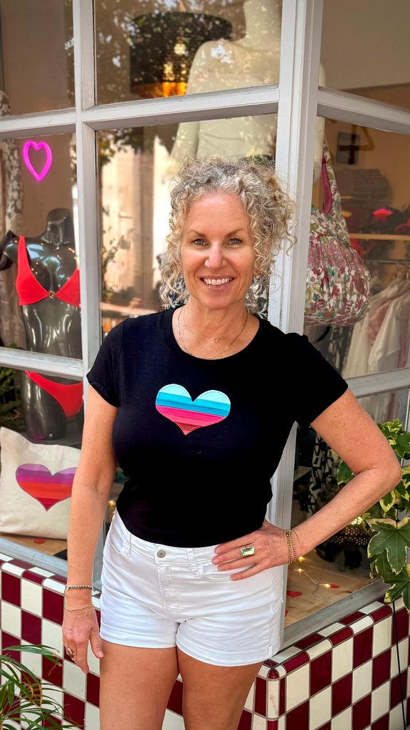 Heart Top - Black