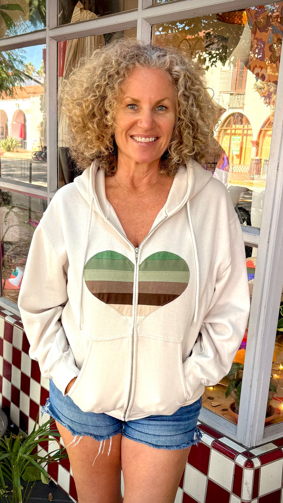 Heart Hoodie - Boyfriend Fit