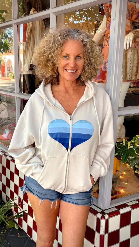 Heart Hoodie - Boyfriend Fit