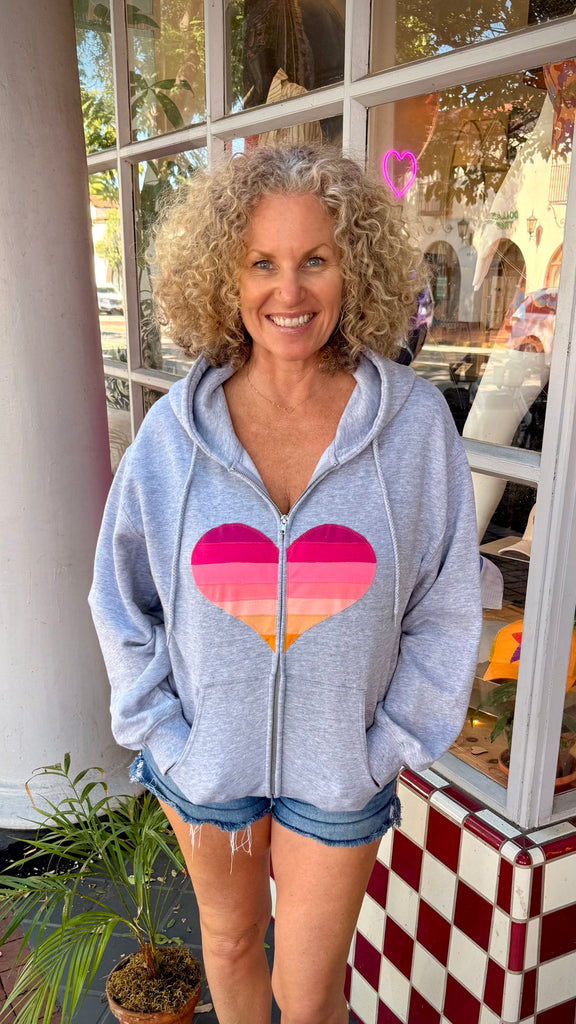 Heart Hoodie - Boyfriend Fit