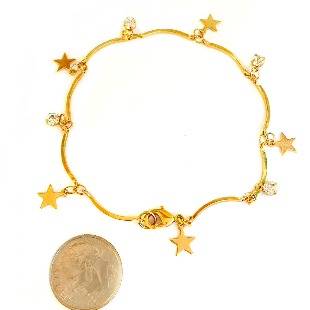 #BR114 - Gold Charm Bracelet