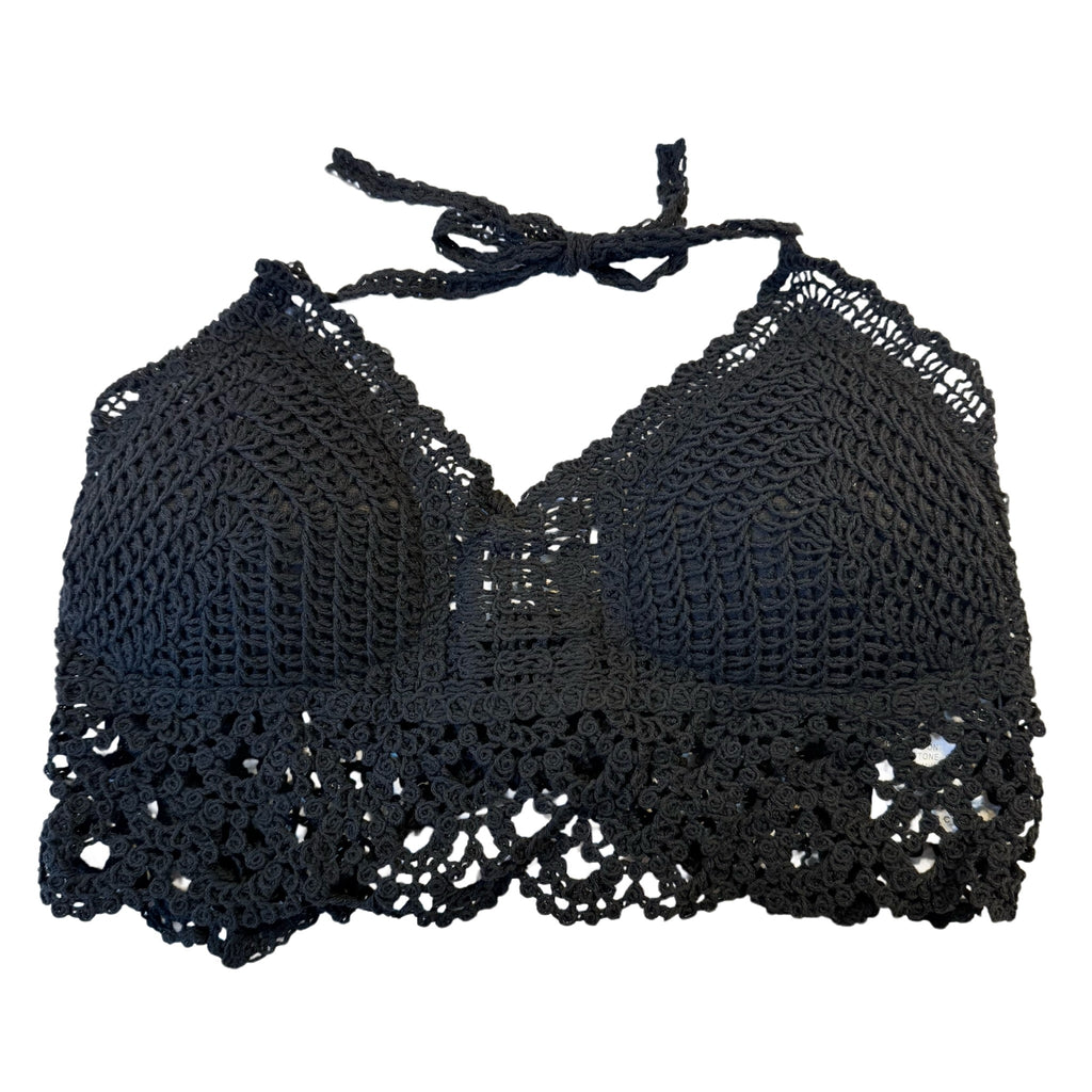 Cotton Crochet Halter Top - D2844