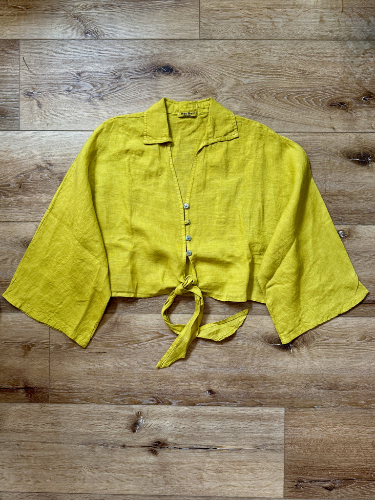 Italian Linen Button Down Shirt - D2849