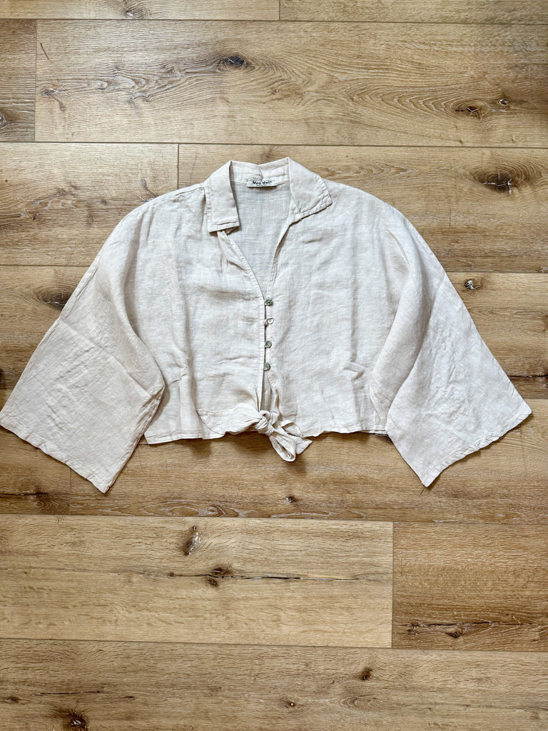 Italian Linen Button Down Shirt - D2849