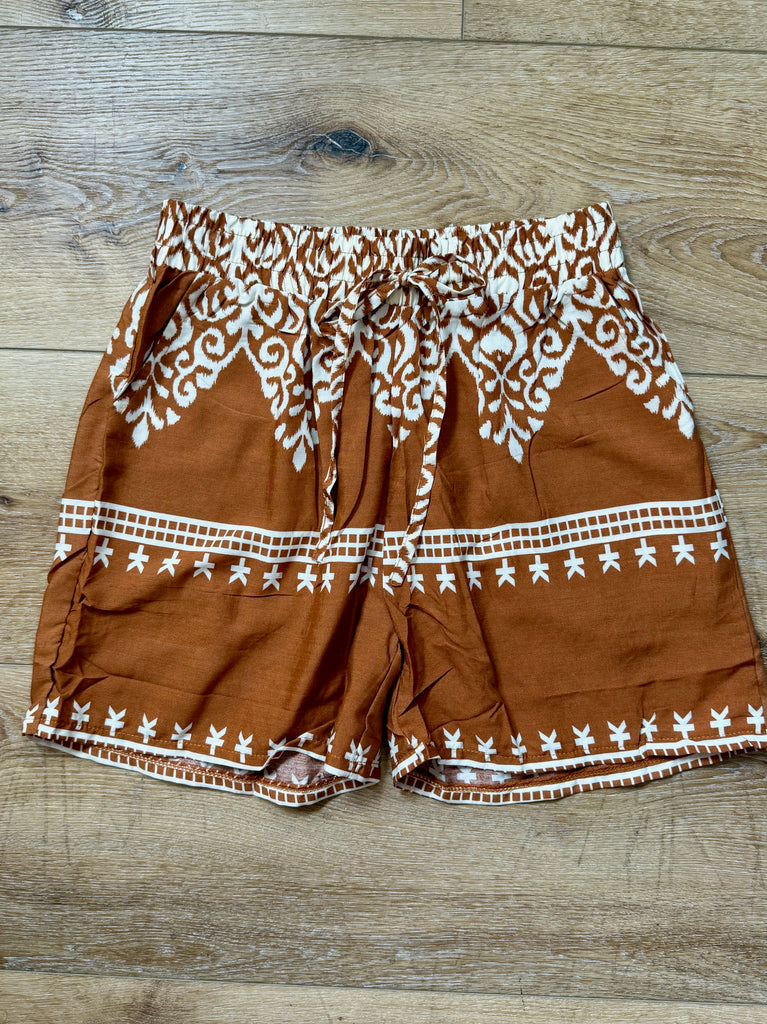 Printed Flowy Shorts - D2854