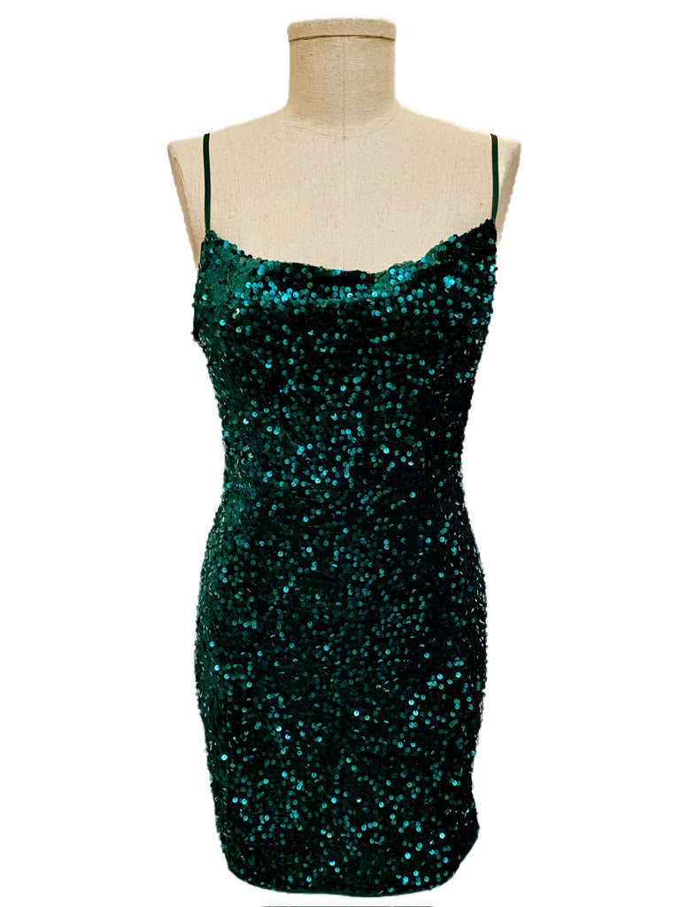 D2744 - Sequin Mini Dress