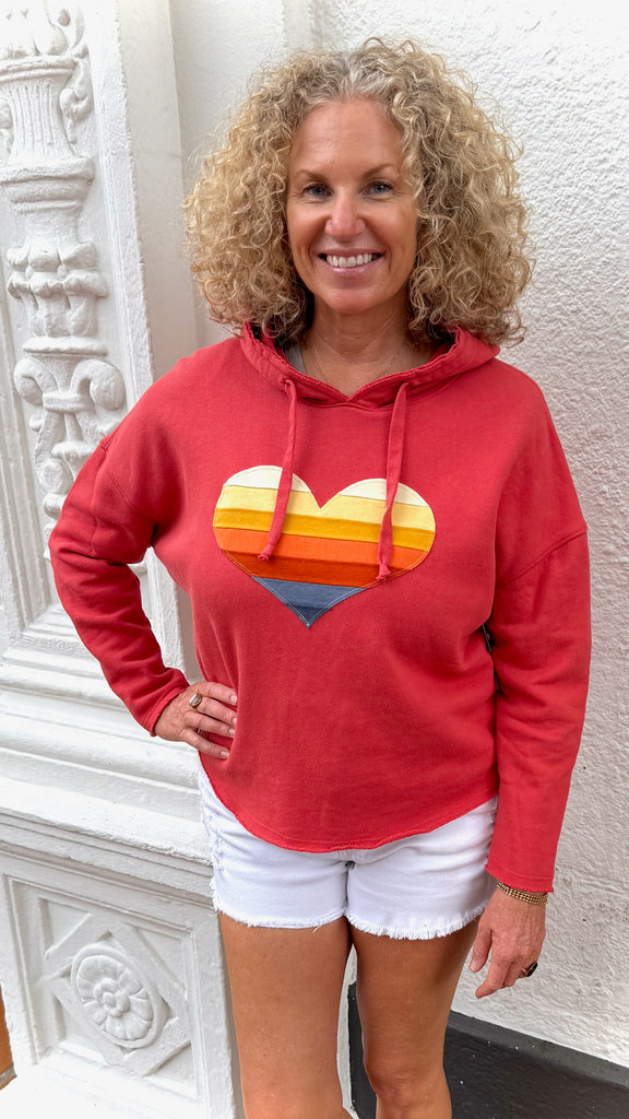 Malibu Heart Hoodie - Oversized