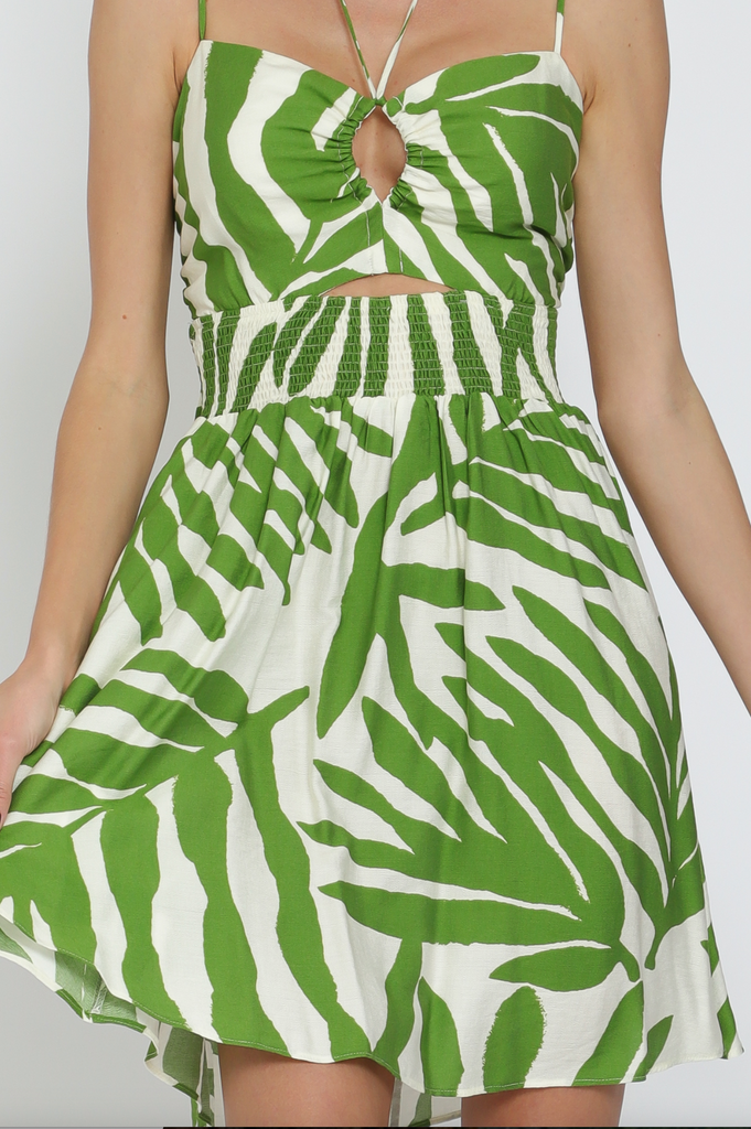 D2753 - Short Printed Dress