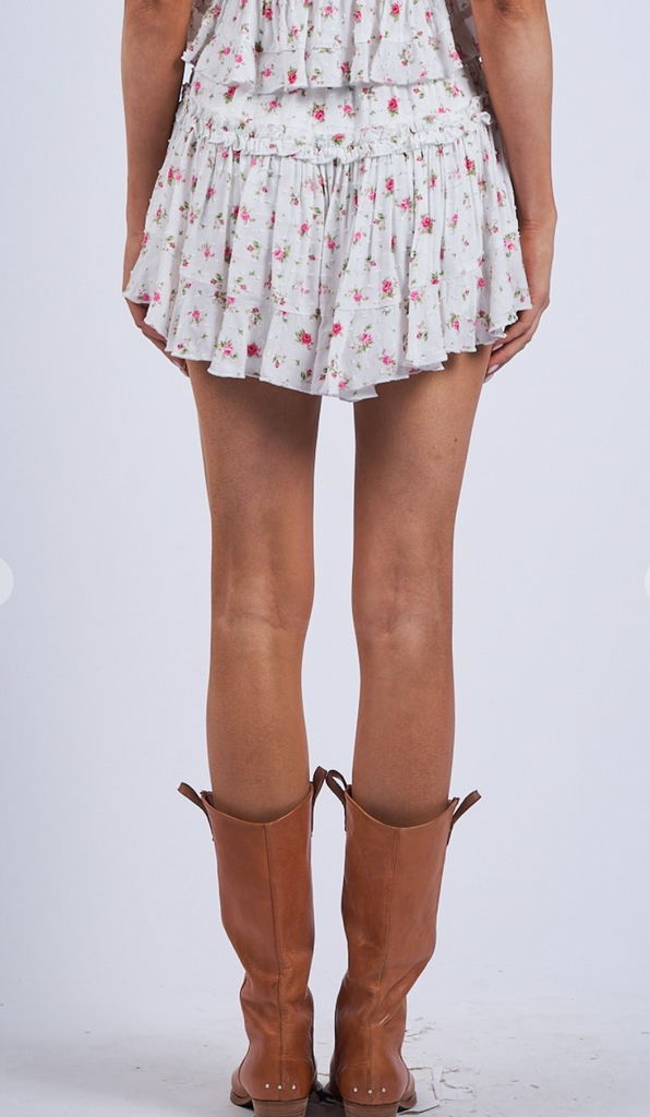 Tiered Mini Skirt - D2775