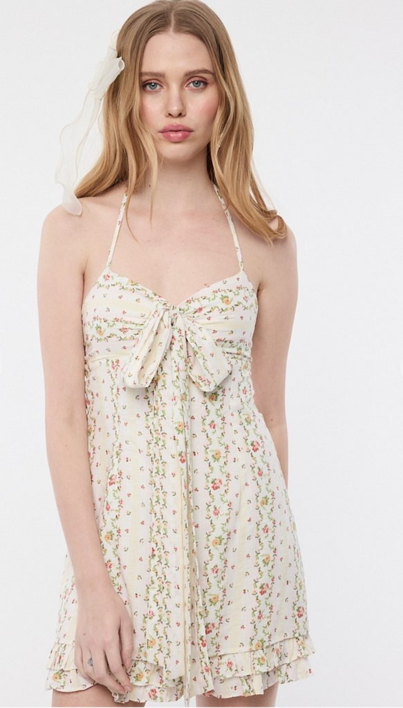 Halter Mini Dress - D2773