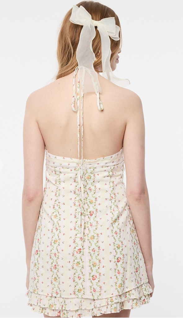 Halter Mini Dress - D2773