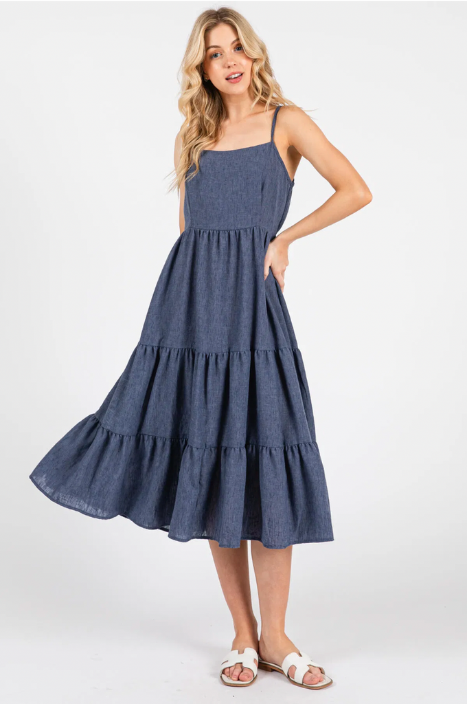 Tiered Midi Dress - D2801