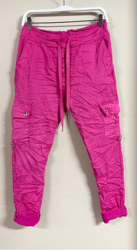 D2508 - Fuchsia Jogger Pant