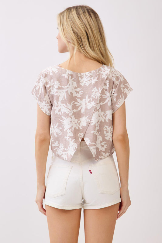 Cropped Boxy Blouse - D2843