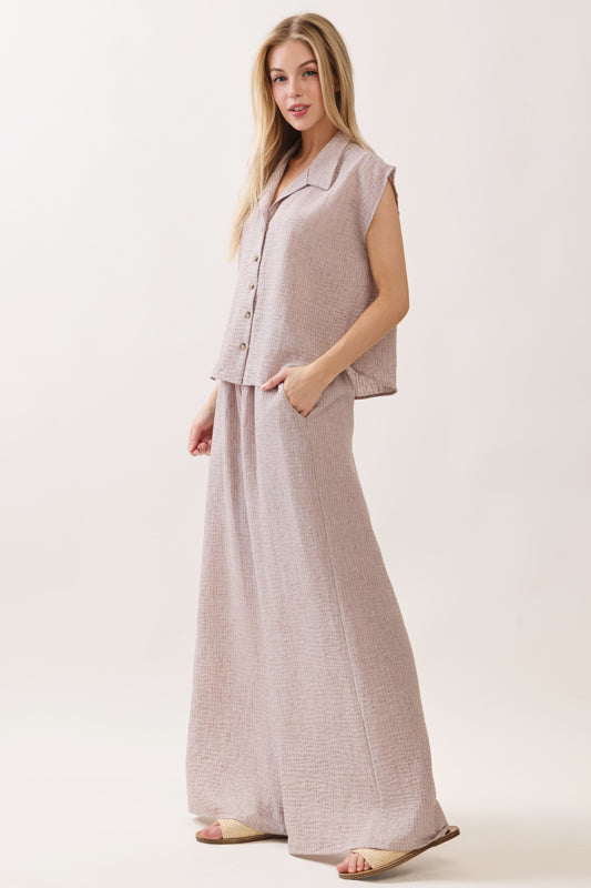 Wide Leg Pants - D2840