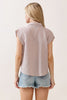 Button Down Sleeveless Shirt - D2841