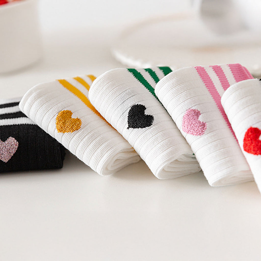 Heart Striped Socks