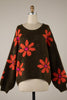 Orange Flower Sweater - D2833