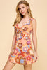 Retro Linen Mini Dress - D2821