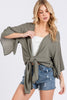 Tie Front Cardigan - D2671