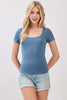 Square Neck Tee - D2715