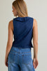 Sleeveless Ruffle Blouse - D2825
