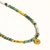 Green Boho Beaded Necklace - #62