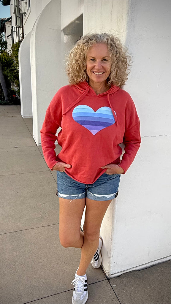 Malibu Heart Hoodie - Oversized