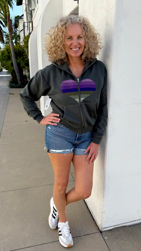 Heart Hoodie - Boyfriend Fit (Slightly Cropped)