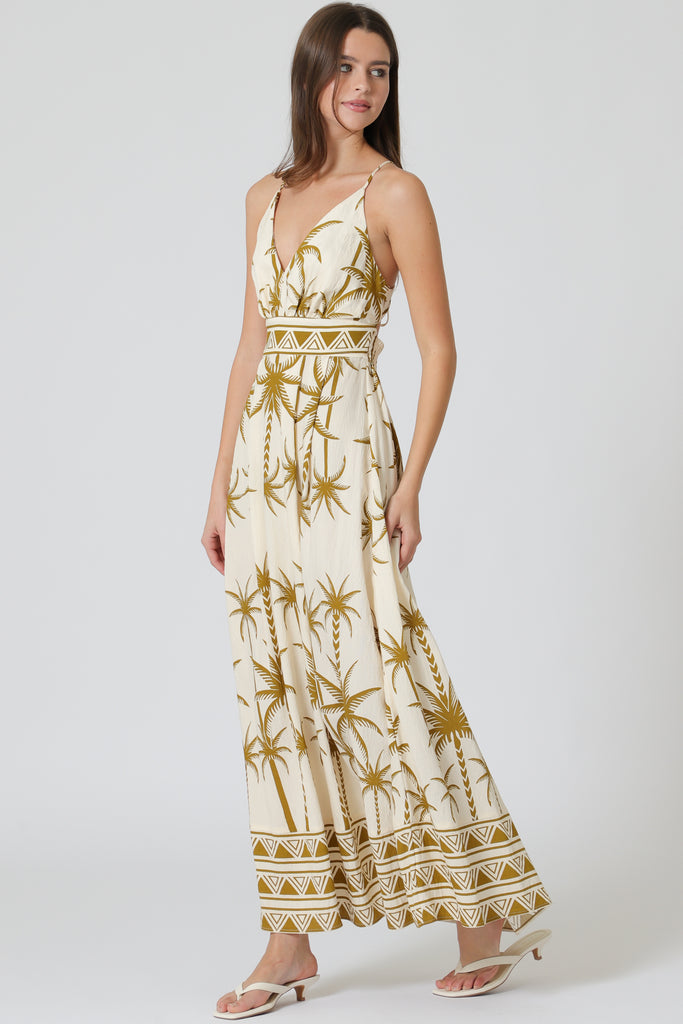 Tie Back Maxi Dress - D2836