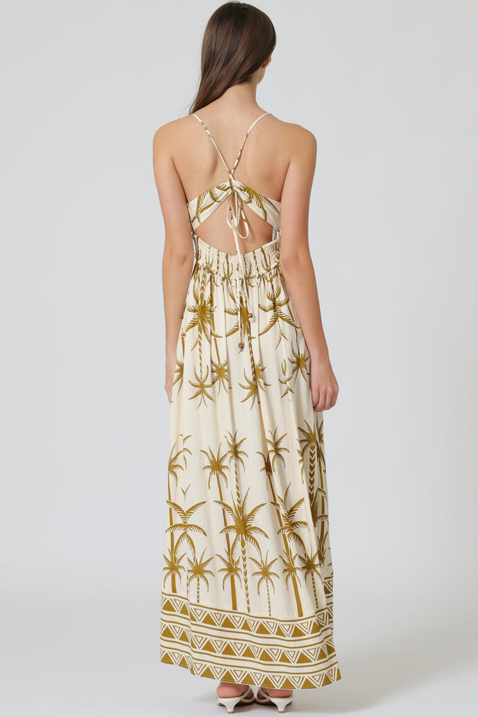 Tie Back Maxi Dress - D2836