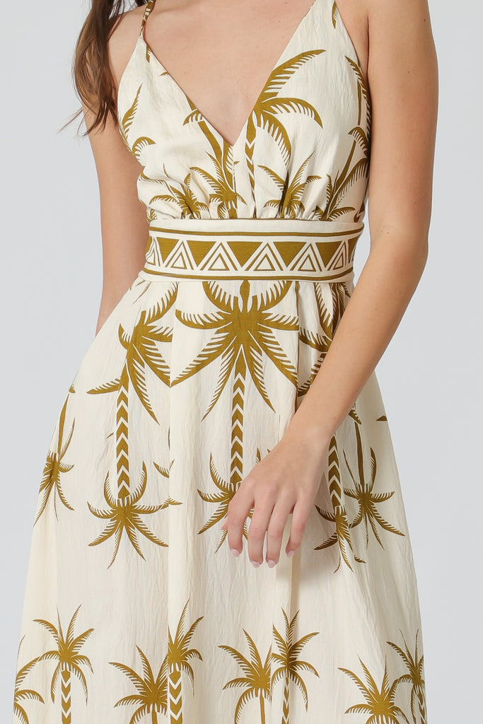 Tie Back Maxi Dress - D2836